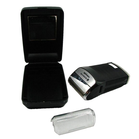 NEW Vintage Sanyo Cadnica SV-3800 Electric Shaver Rechargeable Black Case Works - Picture 1 of 13
